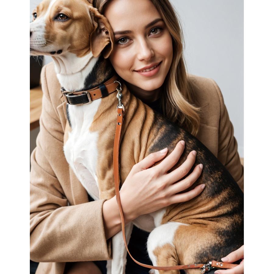 本革ペットリード 犬リード 回転金具 持ち手取り外し可能 カフェスタイル 5色展開 小型犬 中型犬 大型犬用 |  | 14