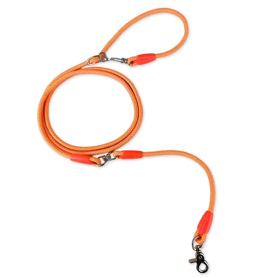 新発売 犬用リード 3WAY ショルダーリード ハンズフリー 腰掛け 肩掛け 手持ち対応 ナイロン製 長さ2.5m 3.5m 5.5m 太さ6mm 8mm 小型犬 中型犬 大型犬 散歩用 |  | 01