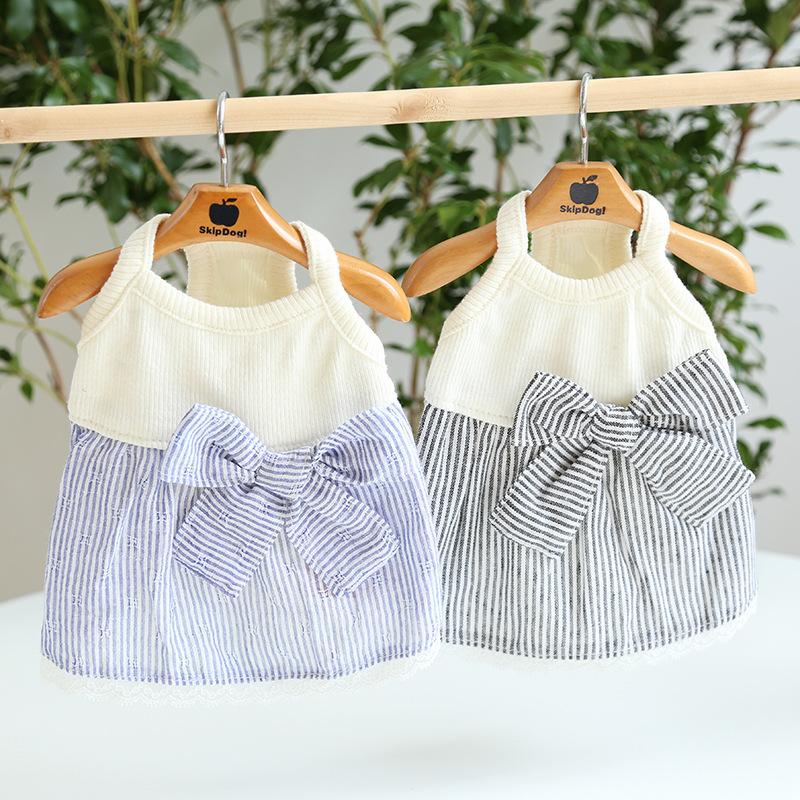 ワンピース ヒッコリー風 犬服 犬 服 犬の服 ドッグウェア 小型犬 中型犬 ペット用 犬用 洋服 可愛い 春夏 夏 お出掛け お散歩 送料無料 Wear21 14 Beanspet 通販 Yahoo ショッピング