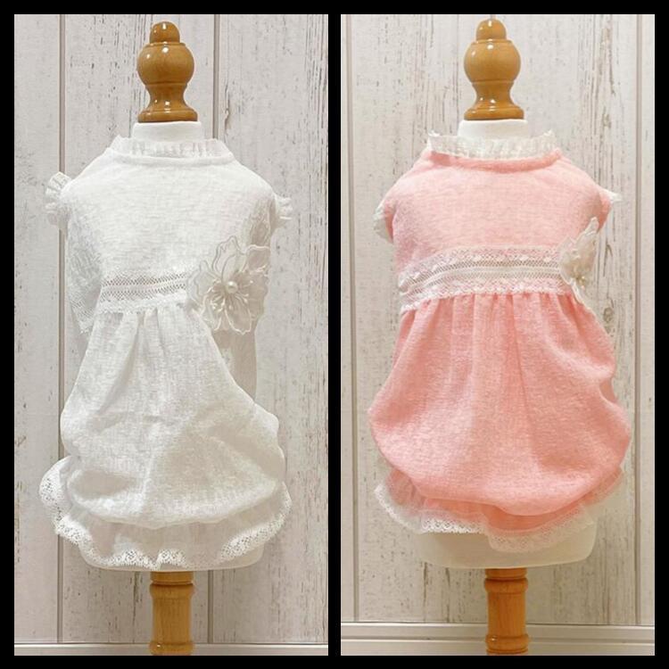 犬用 ワンピース フラワー モチーフ レース ブランド 高級 犬服 犬 服 犬の服 ドッグウェア 猫 小型犬 中型犬 ペット用 おしゃれ 洋服 可愛い 春夏 春 夏 Wear21 21 Beanspet 通販 Yahoo ショッピング