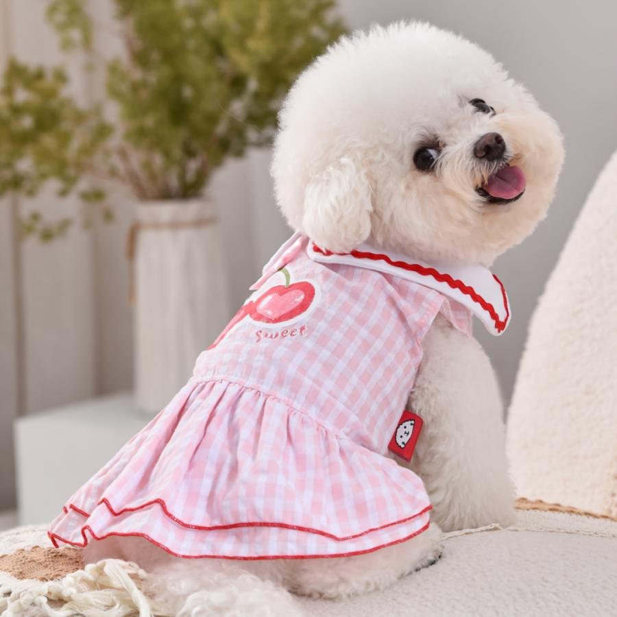 犬服 ワンピース 春夏 犬用 ドッグウェア 小型犬 中型犬 女の子