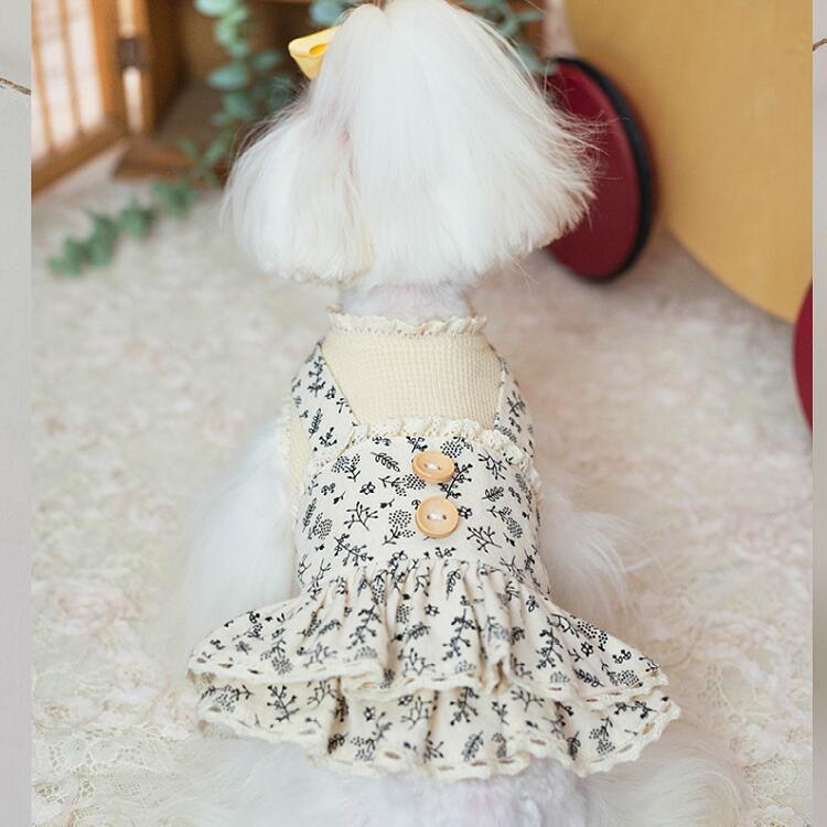 犬服 秋 冬 犬 ワンピース ナチュラル 重ね着風 ブランド 高級 犬 服 犬の服 ドッグウェア 猫 小型犬 中型犬 ペット用 おしゃれ 洋服 可愛い 春 秋冬 Wear22 9 Beanspet 通販 Yahoo ショッピング