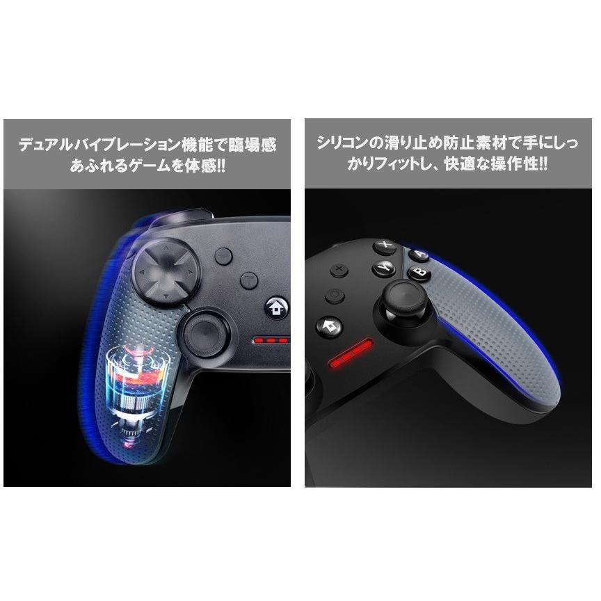 Switch コントローラー ワイヤレス プロコン スイッチ Proコントローラー ジャイロセンサー Turbo機能 振動 デュアルバイブレーション Switch 2221 Beans Shop 通販 Yahoo ショッピング