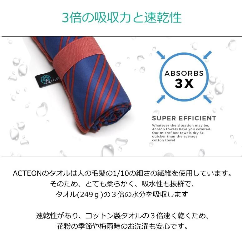 ACTEON アクテオン ビーチタオル 多目的 超軽量 コンパクト 抗菌