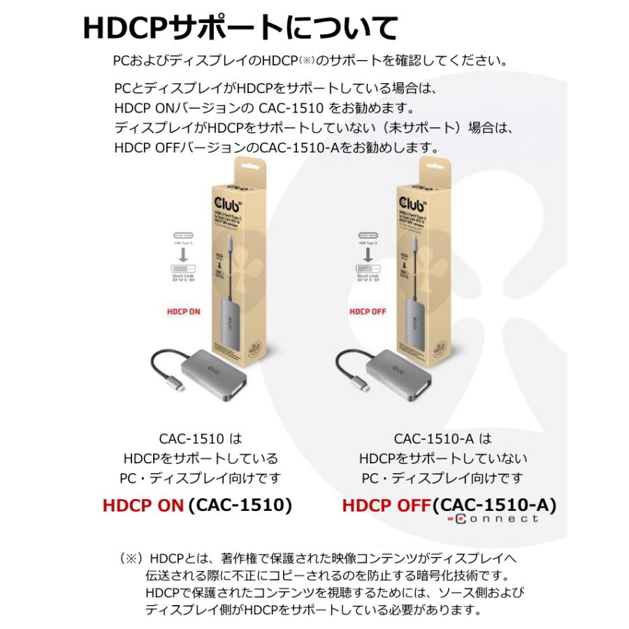 国内正規品 Club 3D USB Type C to DVI-D DUAL LINK Active Adapter