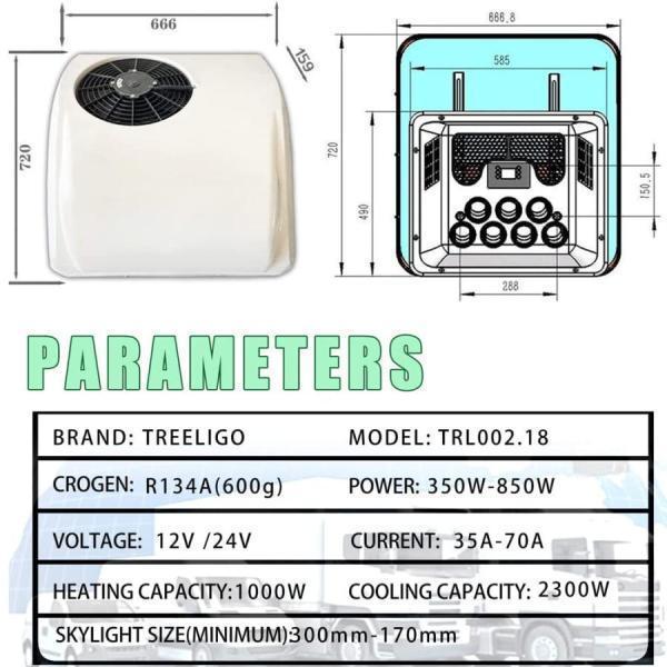 12V DC エアコン、冷暖房機能付きルーフ エアコンは、トラック 12V DC エアコン、冷暖房機能付きルーフ エアコンは、トラック