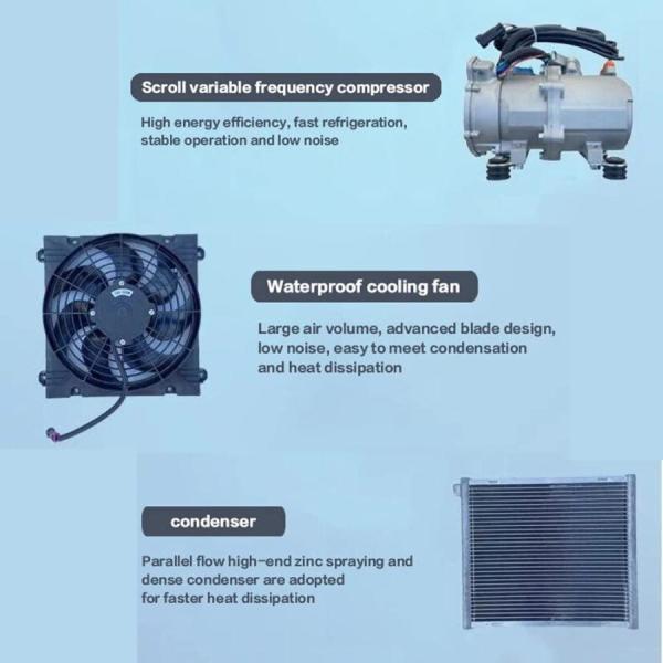 12V DC エアコン、冷暖房機能付きルーフ エアコンは、トラック 12V DC エアコン、冷暖房機能付きルーフ エアコンは、トラック