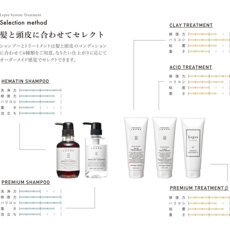 レプレ（LEPRE） プレミアムシャンプー350ml ＆プレミアム
