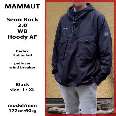 MAMMUT マムート インサレーション セオンロックインクルーネック メンズM MAMMUT（マムート） セオンロックフーディ ブラック 黒 Seon Rock 2.0