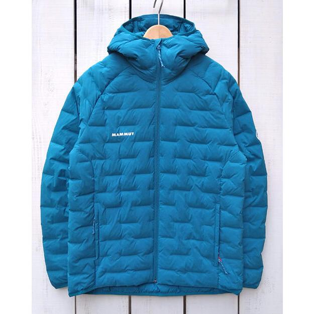 MAMMUT フード付きダウンジャケット S 水色 MAMMUT（マムート） センダーインサレーションフーデッドジャケット