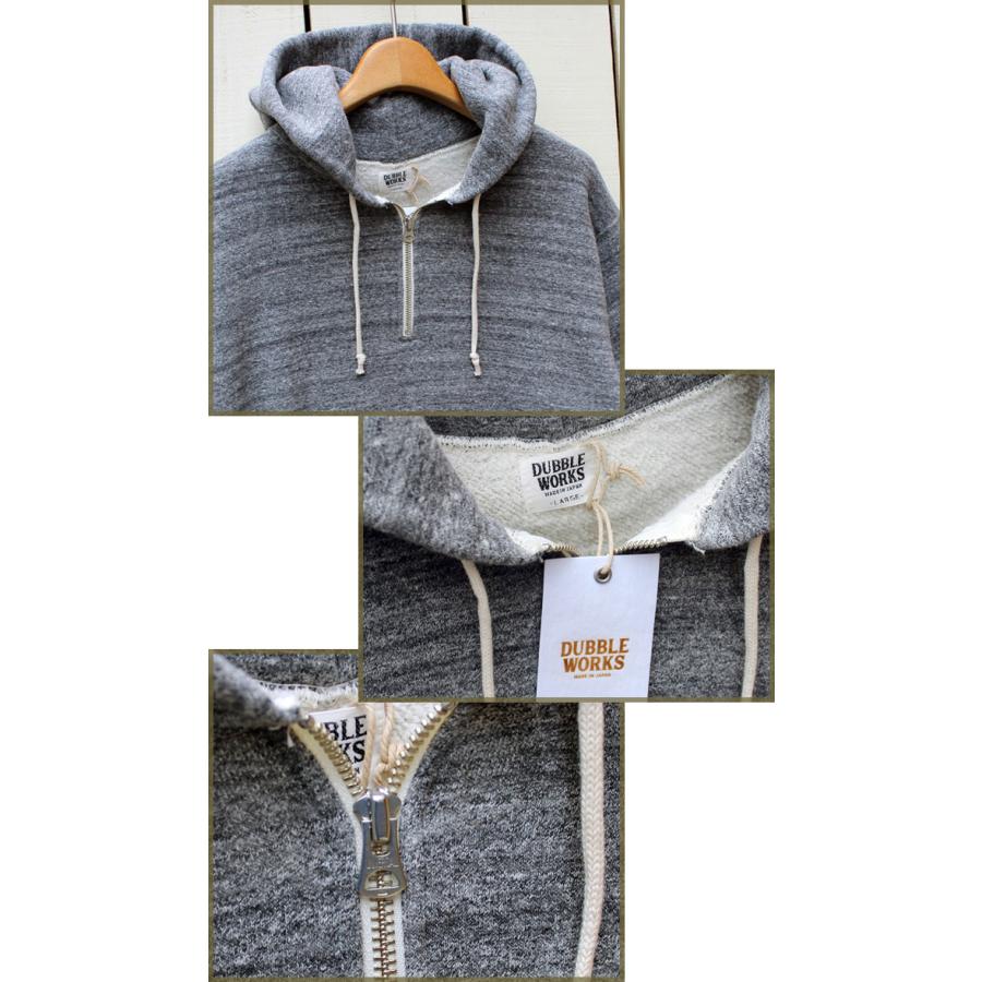 DUBBLEWORKS DUBBLE WORKS ダブルワークス ハーフジップパーカー