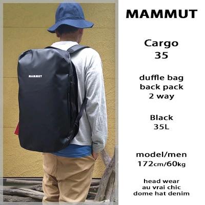 MAMMUT（マムート） カーゴ 35L ダッフルバック バックパック 2ウェイ