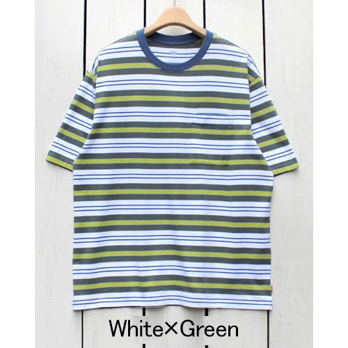 Levi's リーバイス ボーダーポケットTシャツ 2色展開 Stay Loose Pocket Tee 2-Colors 国内正規品 クリアランス | Levi's | 01