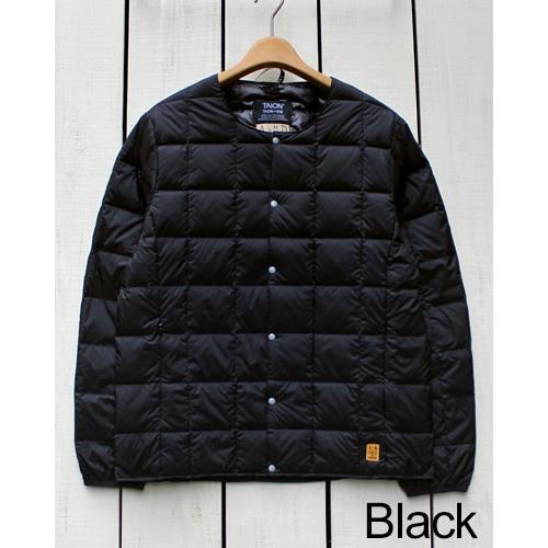 アーモンドサーフ インナーダウンジャケット ブラック カーキ 2色展開 Inner Down Jacket 800fill タイオン コラボ Almond Surfboards Designs×Taion |  | 01