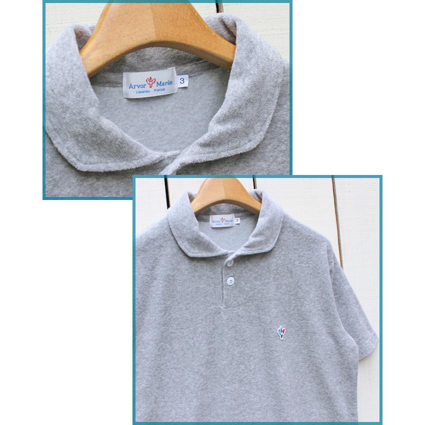 Arvor Maree（アルボーマレー） セーラーカラーパイルポロシャツ 