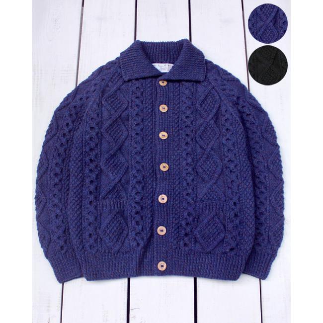 アテナデザイン　ミックスヤーンAthena Designs カーディガン ATHENA DESIGNS（アテナデザイン） アテナ デザイン アランニット