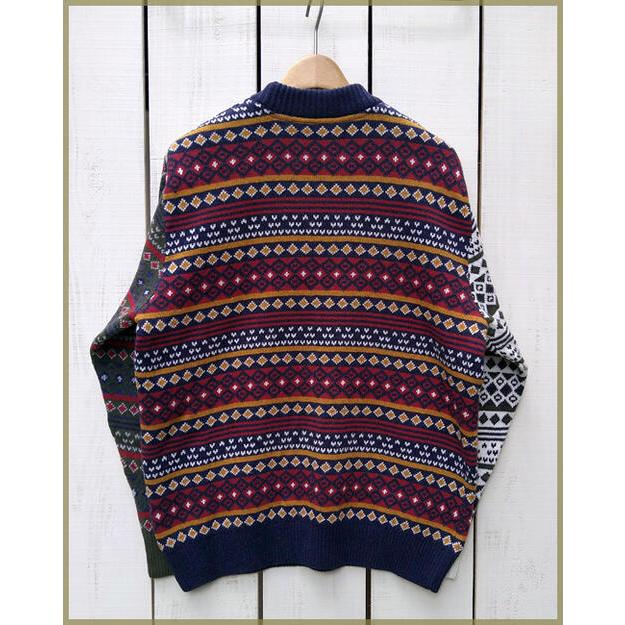 Barbour（バブアー） パッチワークフェアアイルセーター ネイビー