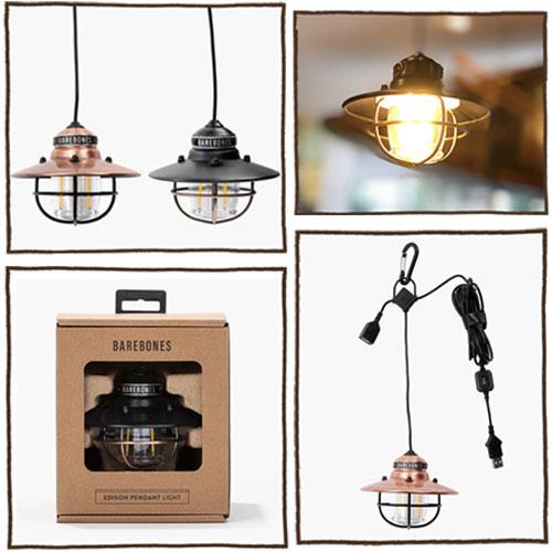 BAREBONES ベアボーンズ エジソンペンダントライトLED Edison Pendant Light レトロ アンティーク キャンプ アウトドア 小型 吊り下げ | BAREBONES | 03