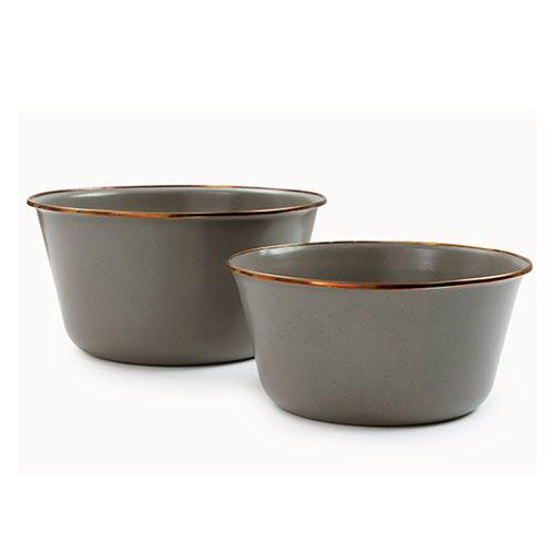 BAREBONES ベアボーンズ エナメルミキシングボウル 2サイズセット Enamel Mixing Bowl Set of 2 キャンプ アウトドア 椀 ホーロー ホウロウ pointup | BAREBONES