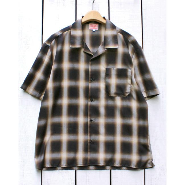 BIG MIKE（ビッグマイク） オンブレーチェック半袖シャツ リラックス