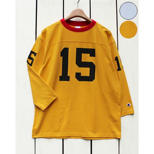 Champion チャンピオン 7分袖フットボールTシャツ ホワイト