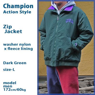 セット　リバース　60sチャンピオン　コットンジャケットジップアップカレッジ Champion（チャンピオン） アクションスタイル ジップジャケット