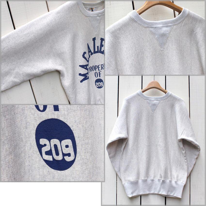 Champion True To Archives チャンピオン 1st パテントクルーネックスウェット MACALESTER シルバーグレー 1st Patent Crewneck Swaet リバースウィーブ | Champion | 02
