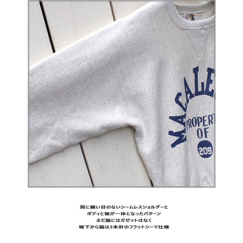 Champion True To Archives チャンピオン 1st パテントクルーネックスウェット MACALESTER シルバーグレー 1st Patent Crewneck Swaet リバースウィーブ | Champion | 05