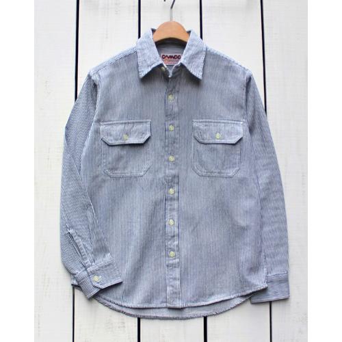 きーの　XL　カムコ CAMCO（カムコ） ヒッコリーシャツ ブルー ホワイト Hickory L/S Work