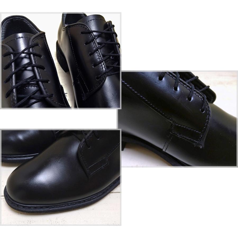 Capps Shoe Company キャップス オフィサーシューズ ブラックレザー Officer Shoes Black Leather グッドイヤーウェルト製法 革靴 オックスフォード 米国製 米軍 |  | 01