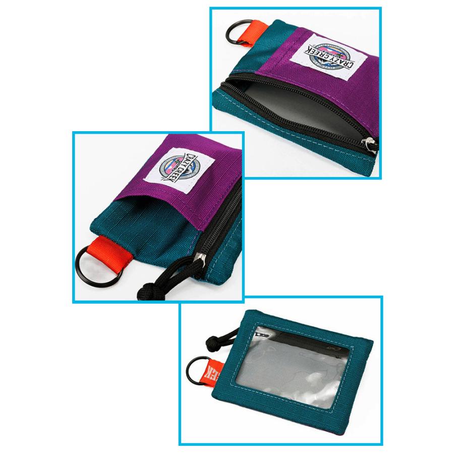 Crazy Creek クレイジークリーク パスワレット パープルクレイジー Pass Wallet Purple Crazy コインケース 定期 カード | Crazy Creek | 01
