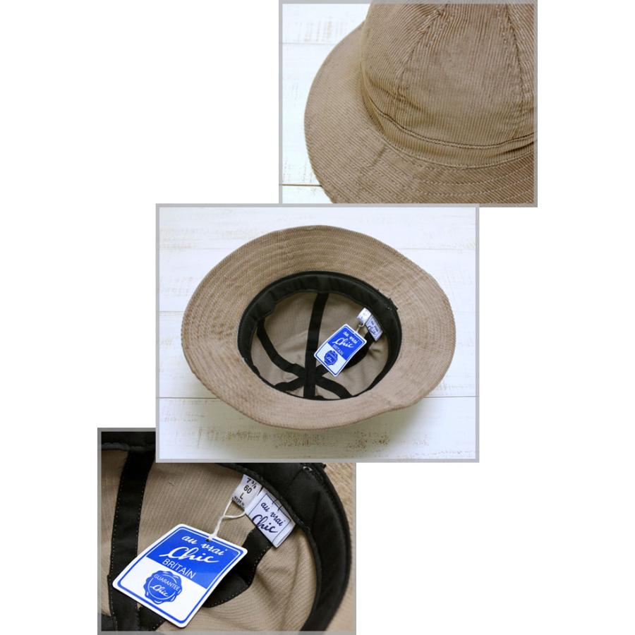 Au Vrai Chic オーブライ シックブリテン ドームハット コーデュロイ Britain Dome Hat made in scotland バケット ワーク コットン スコットランド製 |  | 03