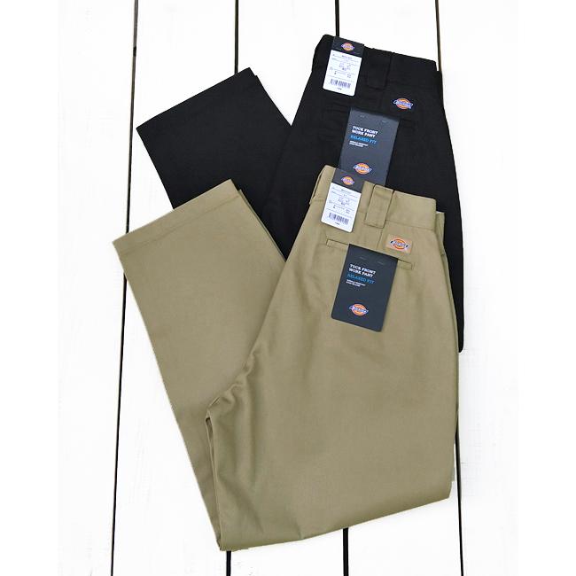 Dickies ディッキーズ 2タックワークパンツ リラックスフィット Tack Front Work Pants チノ ワイド テーパード ポリエステル コットン ツイル | Dickies