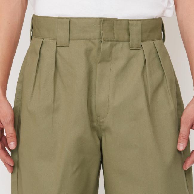 Dickies ディッキーズ 2タックワークパンツ リラックスフィット Tack Front Work Pants チノ ワイド テーパード ポリエステル コットン ツイル | Dickies | 06