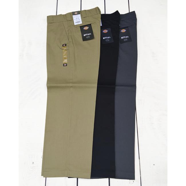 Dickies ディッキーズ 877ワークパンツ ルーズフィット カーキ ブラック チャコールグレー 877 Work Pants 30 Length ワイド チノ ポリエステル コットン ツイル | Dickies | 04