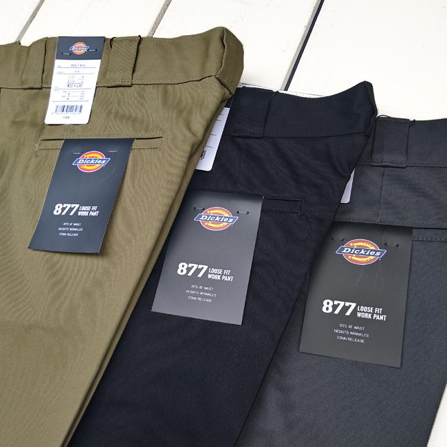 Dickies ディッキーズ 877ワークパンツ ルーズフィット カーキ ブラック チャコールグレー 877 Work Pants 30 Length ワイド チノ ポリエステル コットン ツイル | Dickies | 05