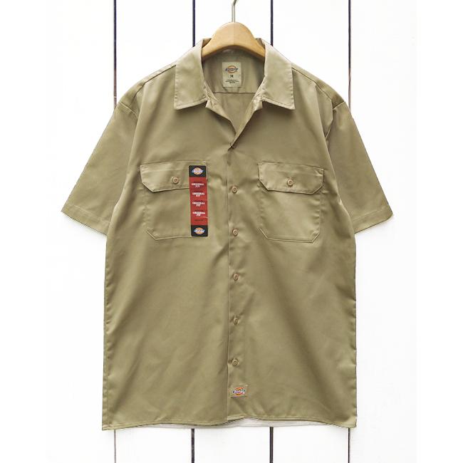 Dickies ディッキーズ 半袖ワークシャツ 1574 S/S Work Shirts オリジナル フィット 大きめ 薄手 ポリエステル コットン ツイル 定番 | Dickies | 01