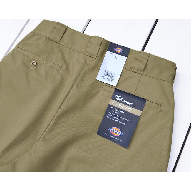 Dickies ディッキーズ ワークショーツ ショートパンツ 13” Work Shorts チノ ワイド テーパード ポリエステル コットン ツイル | Dickies | 06