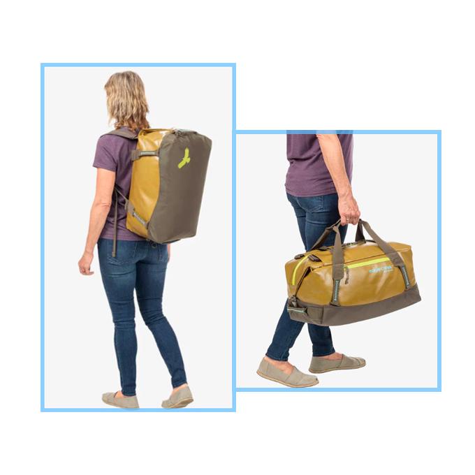Eagle Creek イーグルクリーク マイグレートダッフル ブラック エレクトリックイエロー My Great Duffle 40L ボストン 防水 軽量 バックパック ２ウェイ | EagleCreek | 06