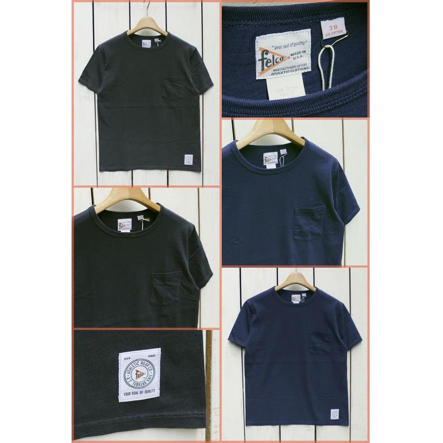 FELCO（フェルコ） クルーネックポケットTシャツ 6色展開 SS Crew Neck