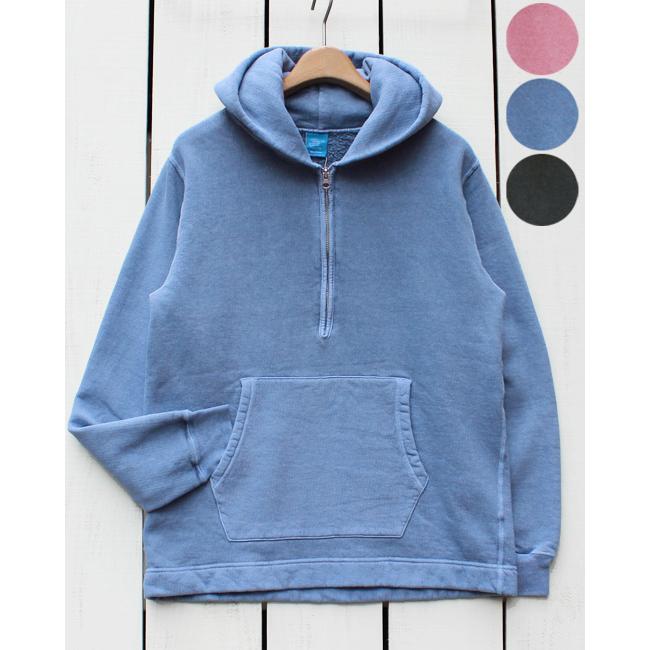 GOOD ON ハーフジップフードSweat. サイズL GOOD ON（グッドオン） ハーフジッププルパーカー Rough 1/2 Zip