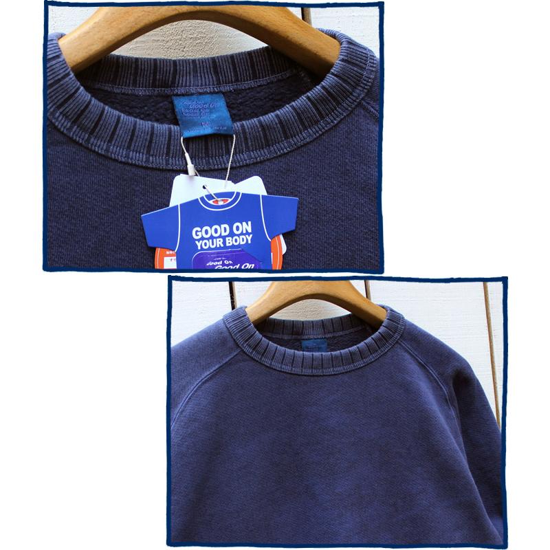40s ナス紺　針抜き　フリーダム　スウェット GOOD ON（グッドオン） フリーダムスウェット ヴィンテージ 製品染め