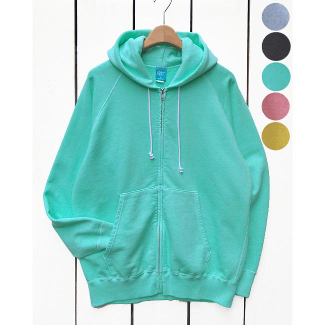 GOOD ON（グッドオン） ラグランジップパーカー メタルグレー 製品洗い