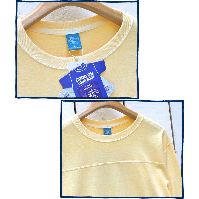 GOOD ON（グッドオン） 80s フットボールTシャツ ピグメント 製品染め