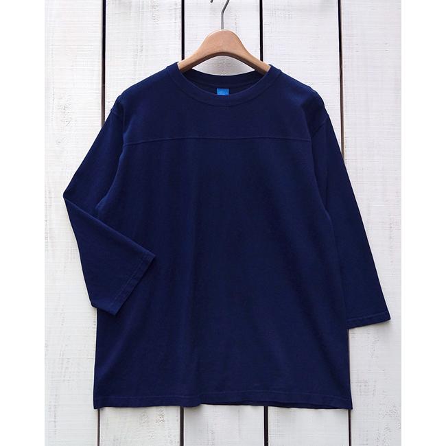 ミッションディストリクト フットボールTシャツ goodon グッドオン　l　L GOOD ON（グッドオン） 限定 80s フットボールTシャツ インディゴ