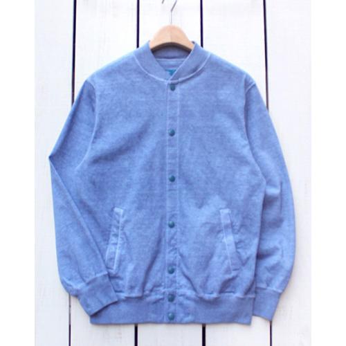 Good On グッドオン スタジャン ヘビージャージスタジアムジャケット ブラック 黒 あじさい 製品染め Heavy Jersey Stadium Jacket Black Ajisai Pigment Dye | GOOD ON | 02