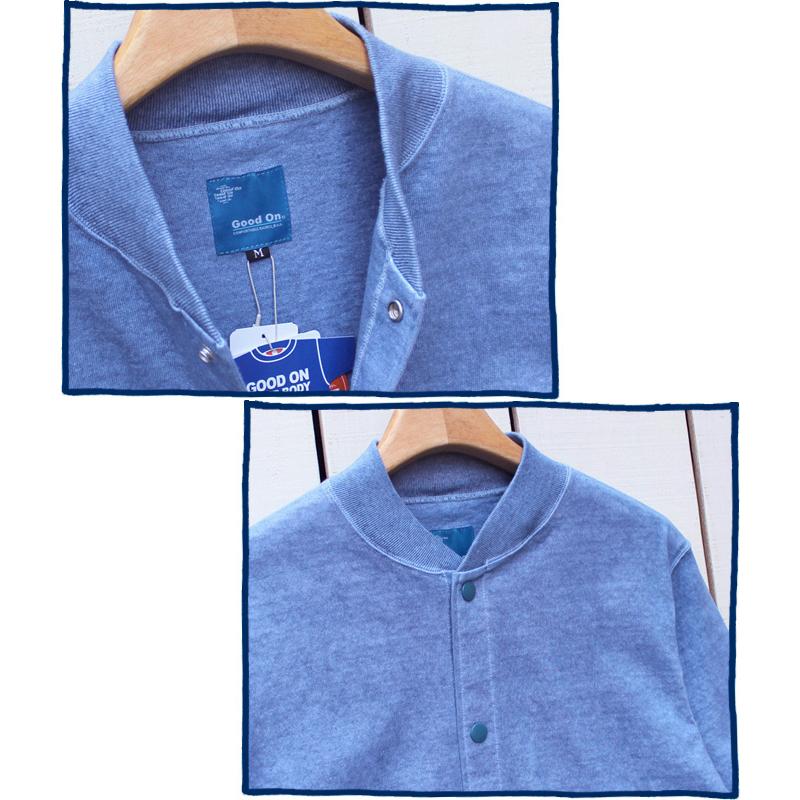 Good On グッドオン スタジャン ヘビージャージスタジアムジャケット ブラック 黒 あじさい 製品染め Heavy Jersey Stadium Jacket Black Ajisai Pigment Dye | GOOD ON | 05