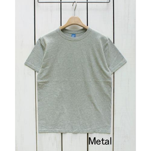 GOOD ON（グッドオン） クルーネックT ホワイト メタルグレー 製品洗い
