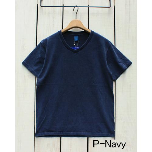 GOOD ON（グッドオン） VネックTee メタルグレー 製品洗い ミント