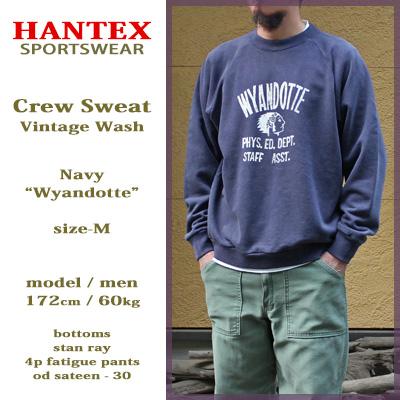 Hantex Sportwear ハンテックス スウェット トレーナー プリント